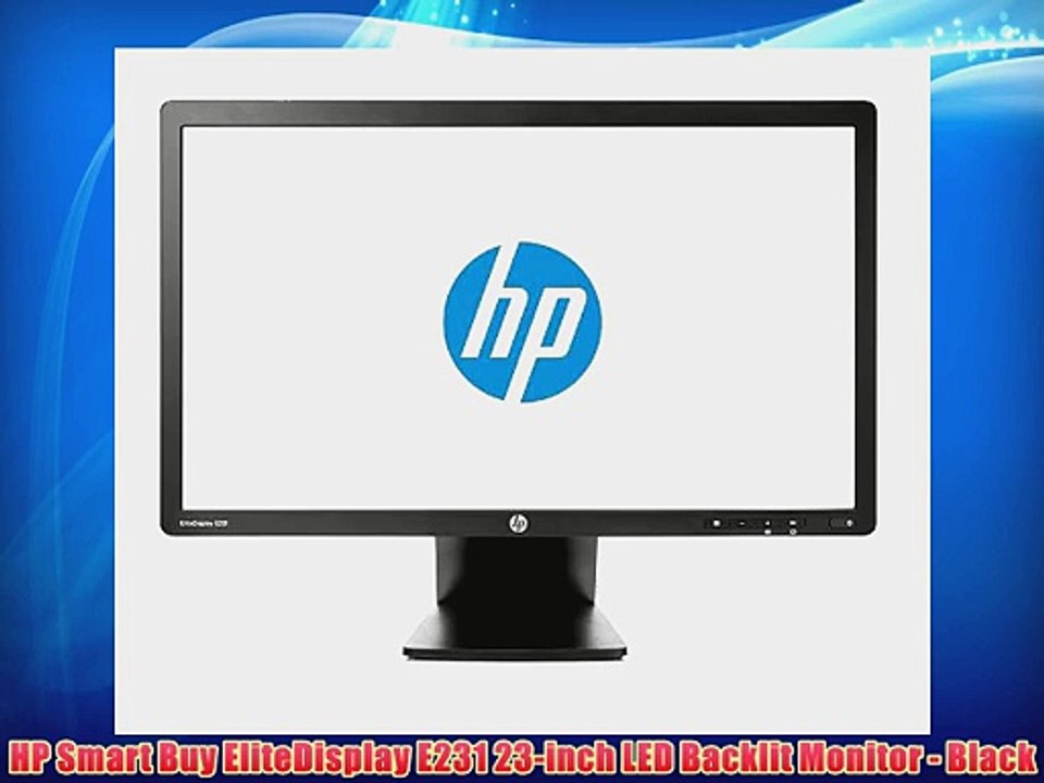 HP Smart Buy EliteDisplay E231 23-inch LED Backlit Monitor - Black