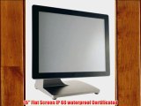 SBM MT15TB 15 INCH TRUE FLAT SCREEN TOUCH LCD MONITOR with ELO TOUCH SOLUTION WATERPROOF FRONT