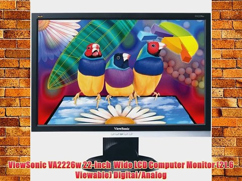 ViewSonic VA2226w 22-inch Wide LCD Computer Monitor (21.6 Viewable) Digital/Analog