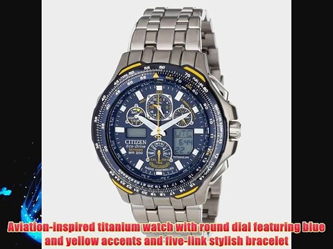 Citizen Men's JY0050-55L Blue Angels Skyhawk A-T Titanium Eco-Drive Watch