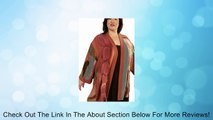 Peggy Lutz Plus Women's Tunic Length Kimono Caramel Sage Wearable Art 1380 Review