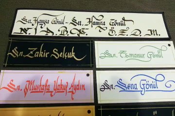 hisar kaligrafi davetiye çalışmaları