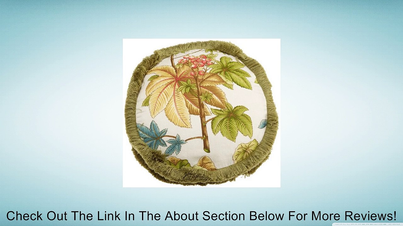 Rose Tree Caladium Tambourine Pillow Review