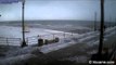 Webcam Catches Hail at Huntington Beach