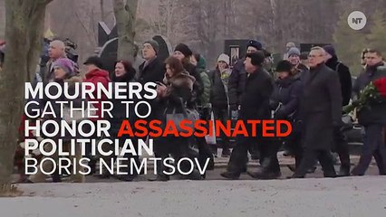 Crowds Mourn The Death Of Slain Politician Boris Nemtsov
