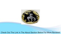 Indian On Horse Gold Vivitone Black Enamel Buckle Review