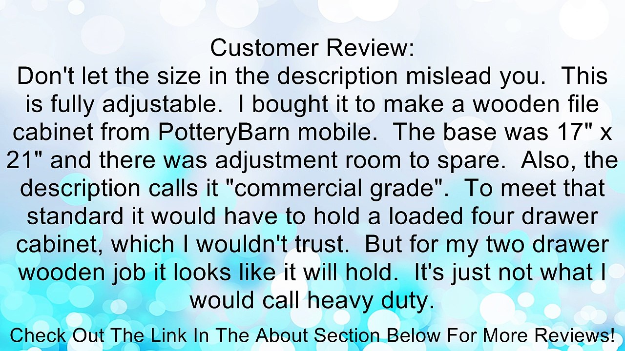 CommClad File Caddy Furniture Dolly Review