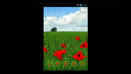 Red Poppies - Free Theme With Wonderful Icon pack For Android Smartphone