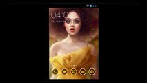 Fairy In Yellow Dress - Free Theme With Lovely Icons For Android Homescreen
