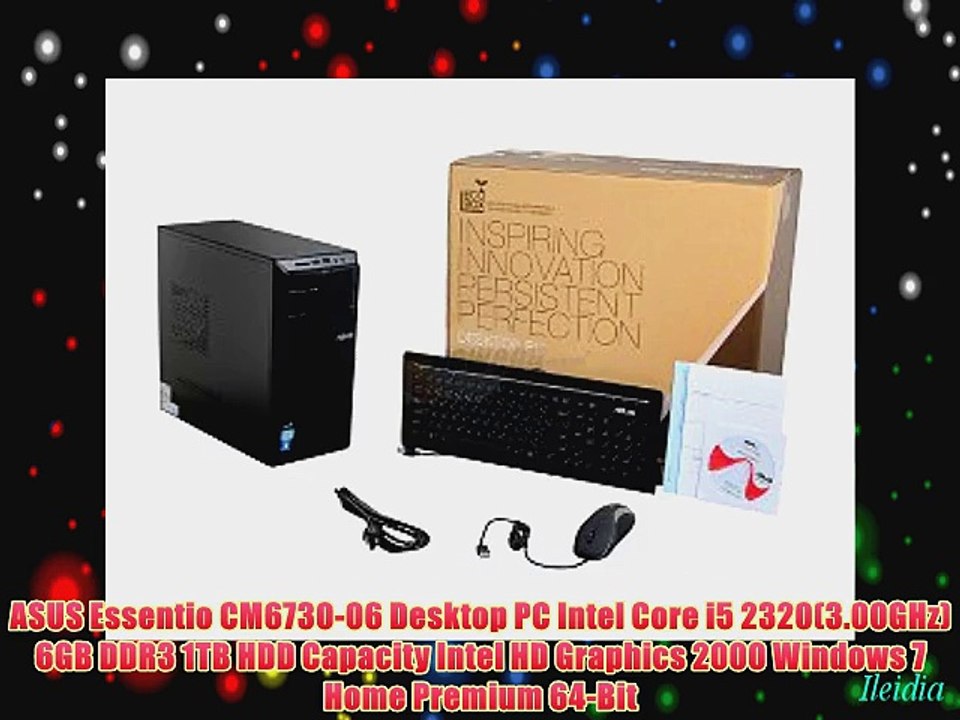ASUS Essentio CM6730-06 Desktop PC Intel Core i5 2320(3.00GHz) 6GB DDR3 1TB HDD Capacity Intel