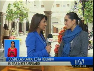 Desde las 06h00 se reunió en Carondelet el gabinete ampliado