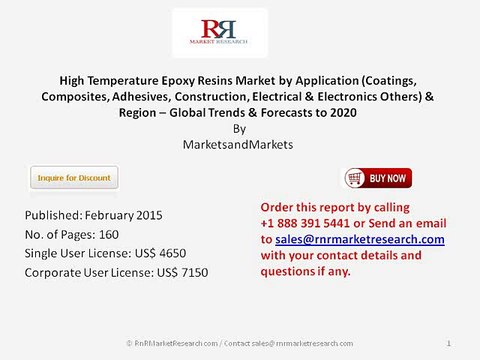 2020 High Temperature Epoxy Resins Market Trends and Forecasts by Region and Application