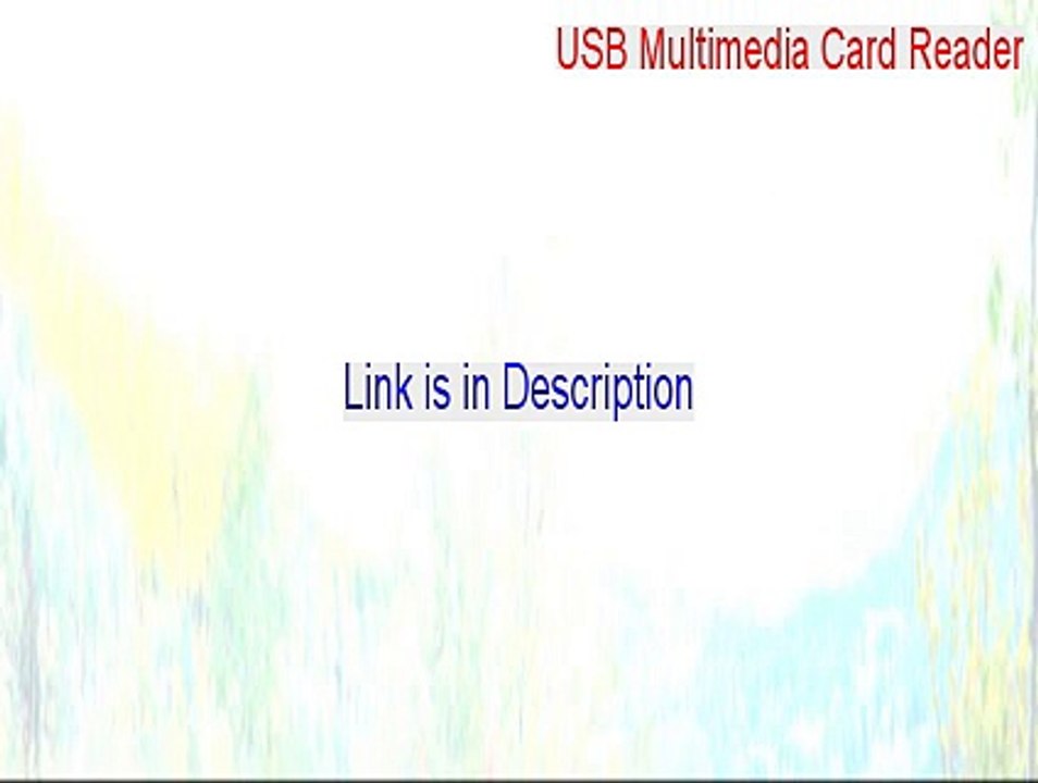 USB Multimedia Card Reader Full Download - Download Here