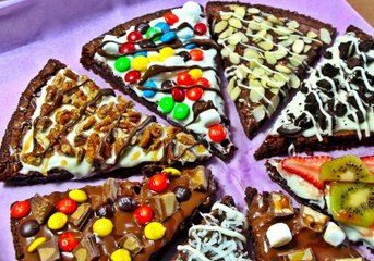 Tutorial: Cómo hacer una deliciosa "pizza de brownie"