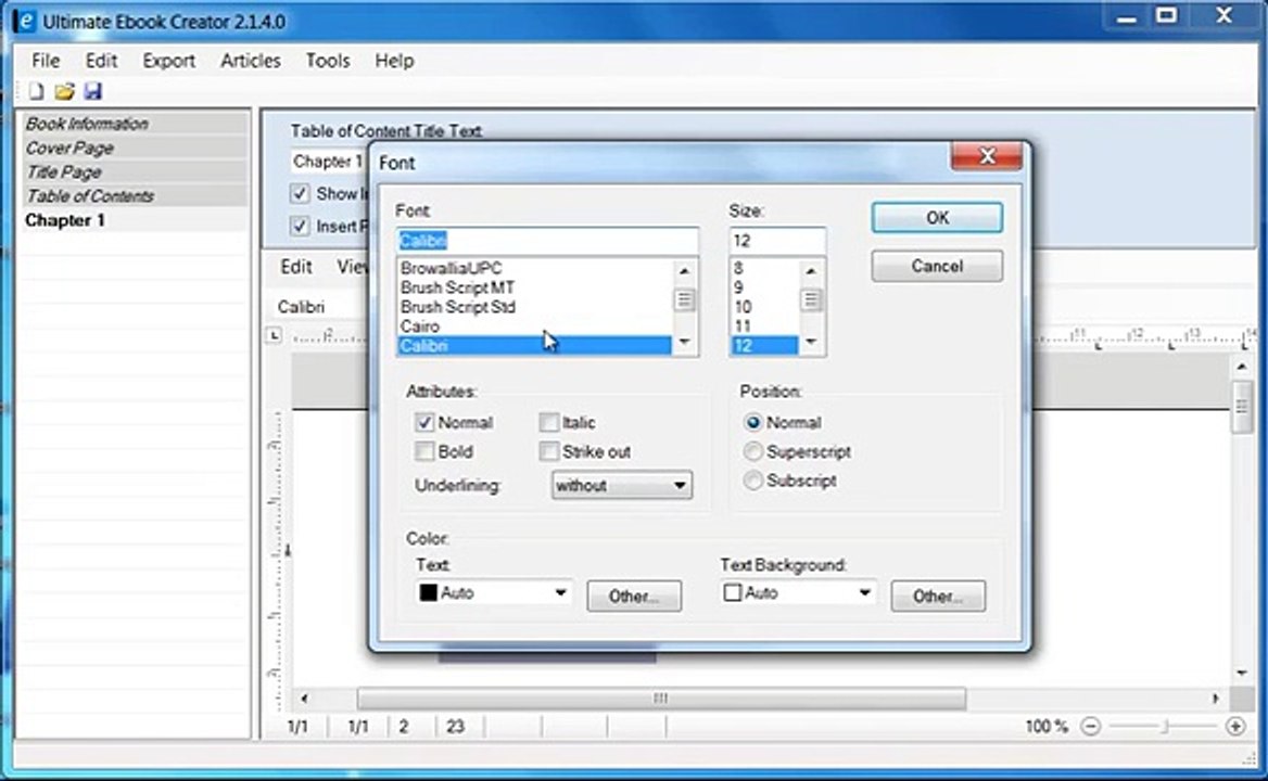 How to Color Text - Ultimate Ebook Creator