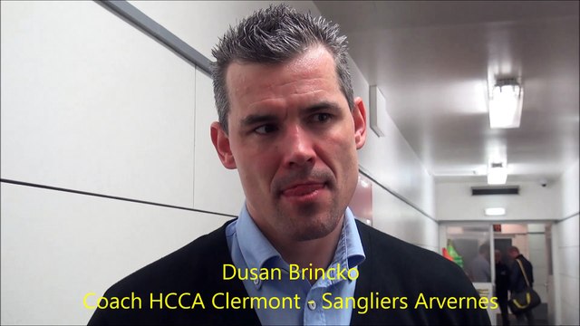 Interview Dusan Brincko Coach HCCA – Sangliers Arvernes 2015-02-28 Clermont VS Limoges 8ème de Finales Championnat de France Division 2 Saison 2014-2015