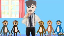 Nursery Rhymes   Five Little Monkeys   Kids Songs With Lyrics (English Language)