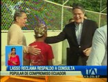 Lasso reclama respaldo a consulta popular de Compromiso Ecuador