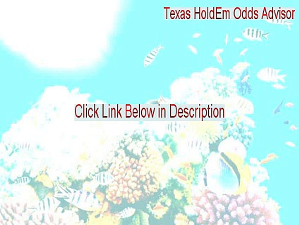 Texas HoldEm Odds Advisor Keygen (Instant Download)