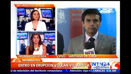 3.385 personas evacuadas por erupción de volcán en Chile