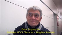 Interview Pierre Dupasquier Président HCCA – Sangliers Arvernes 2015-02-28 Clermont VS Limoges 8ème de Finales Championnat de France Division 2 Saison 2014-2015