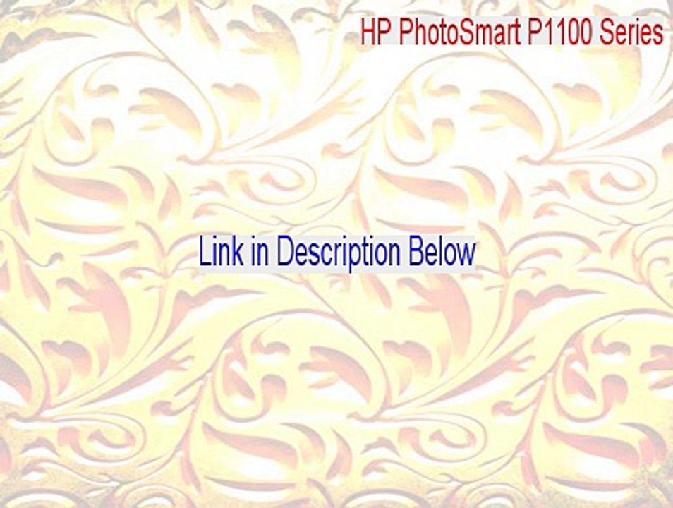 HP PhotoSmart P1100 Series Keygen (Download Here)