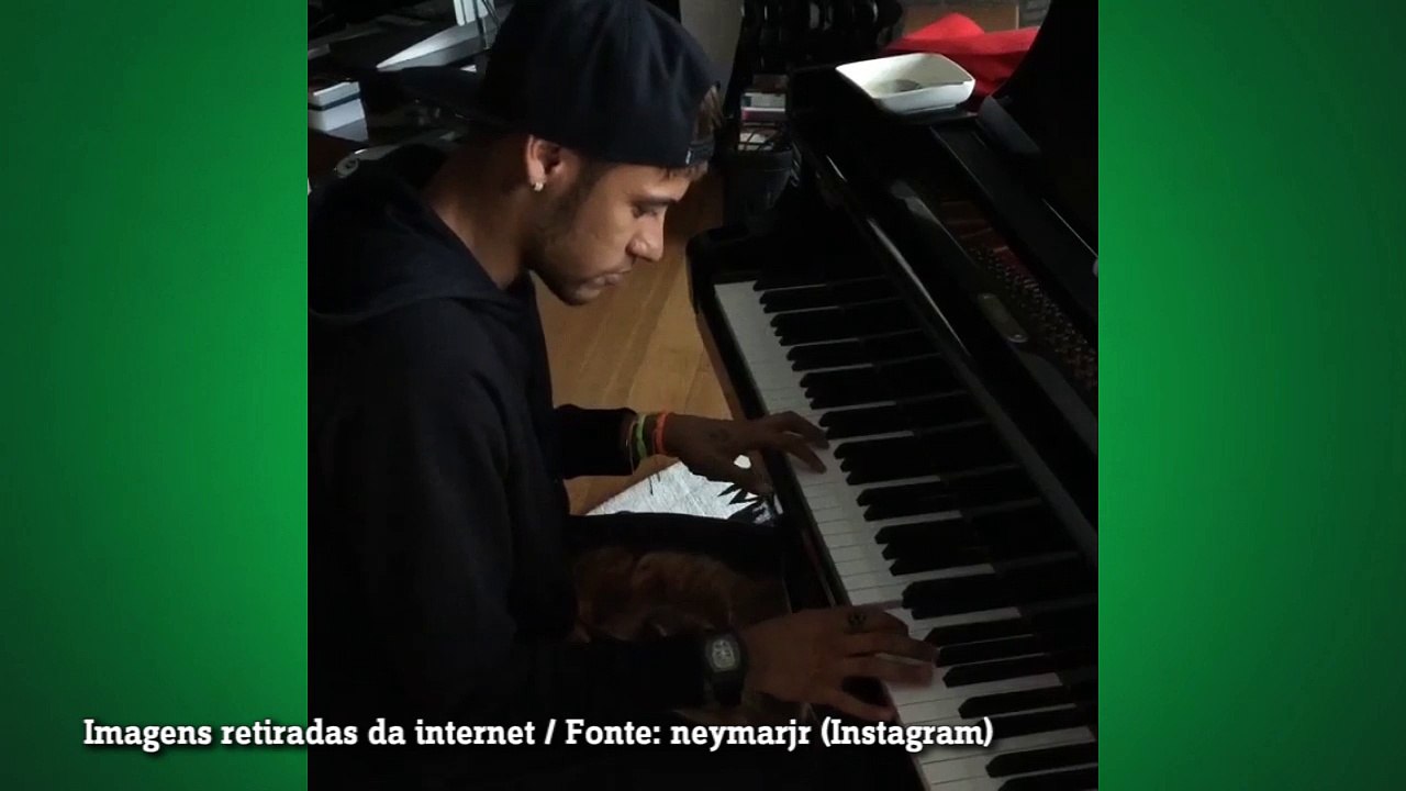 Veja desempenho de Neymar tocando piano