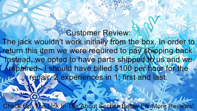 22 Ton Axle Air Hydraulic Jack Lift Floor Truck Bus Review