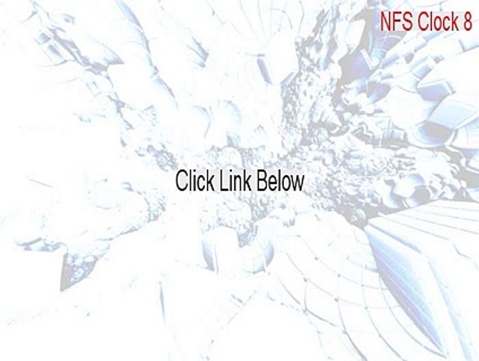 NFS Clock 8 Cracked - Download Now