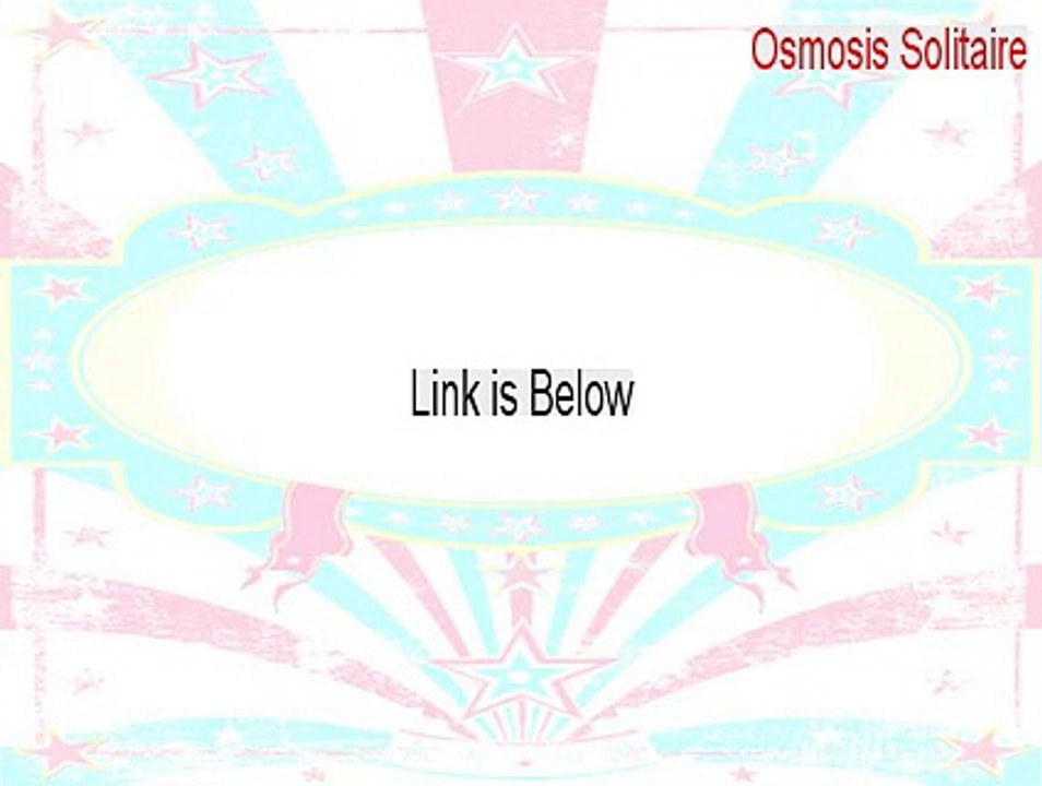 Osmosis Solitaire Key Gen [Download Here 2015]