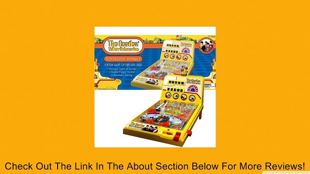 Beatles Yellow Submarine Electronic Pinball Game Review