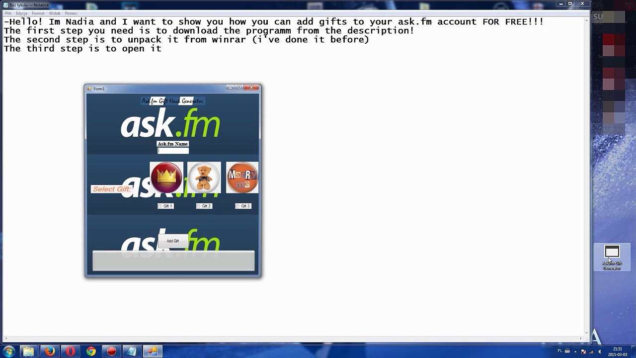 ASK FM GIFT HACK GENERATOR 2015 MARCH