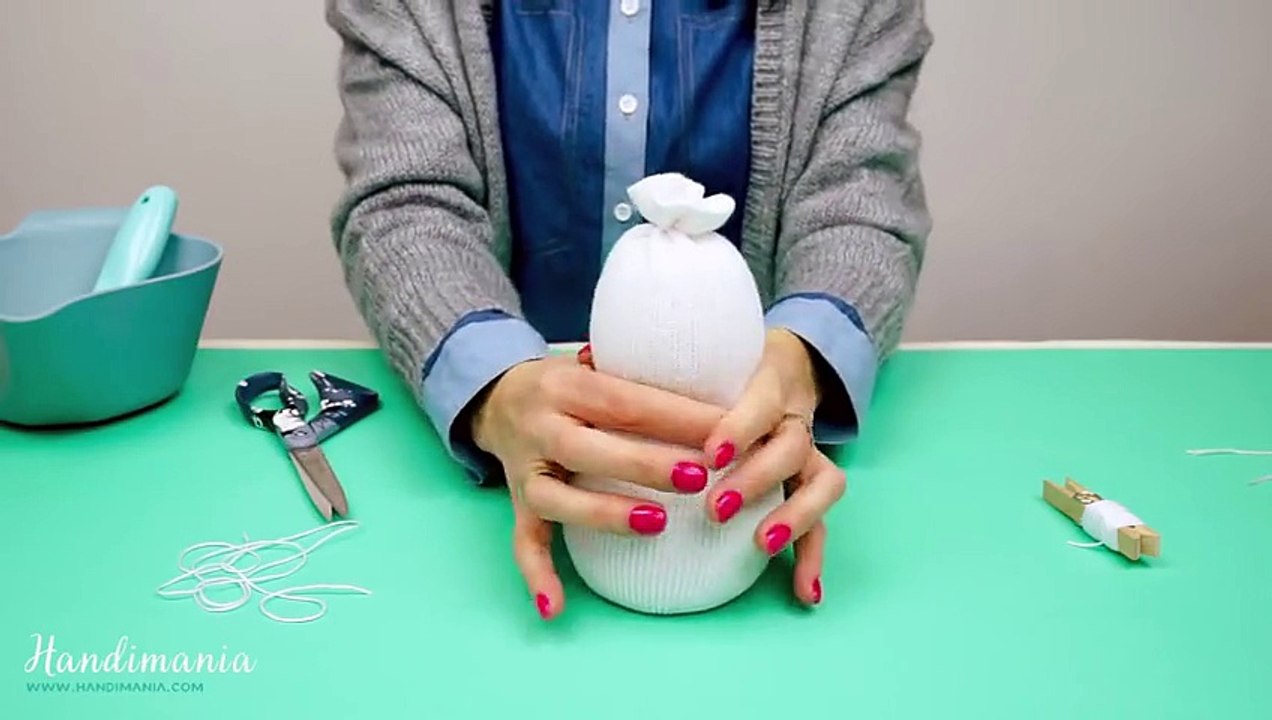 Sock Snowman, make snowman from socks, amazing snowman