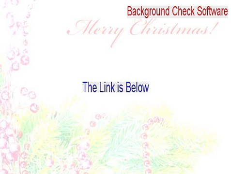 Background Check Software Full (Instant Download)