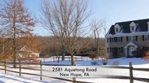 Home For Sale 2581 Aquetong Rd New Hope Bucks County 4 Bedroom PA 18938