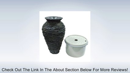 AquaScape 58064 Stacked Slate Urn Fountain Kit, Small Review