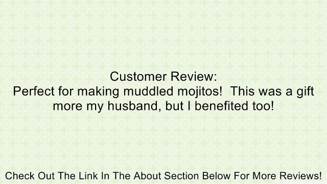 Artaste Stainless Steel Cocktail Muddler, 8-Inch Review