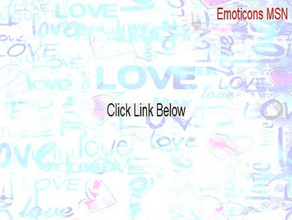Emoticons MSN Serial (Free Download 2015)