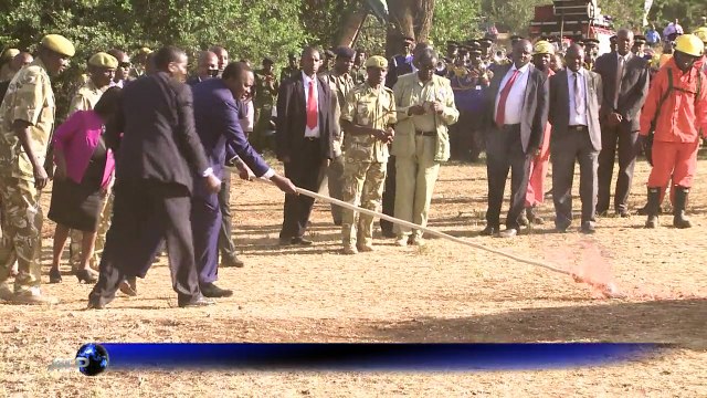 Kenya president sets fire to 15 tonnes of elephant ivory