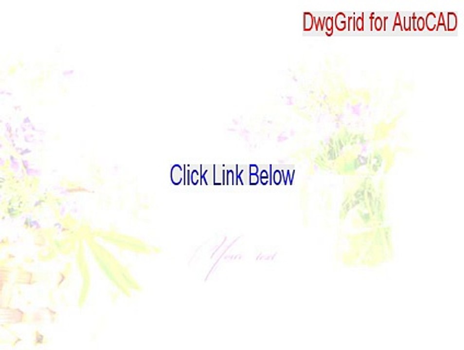 DwgGrid for AutoCAD Free Download - Legit Download [2015]