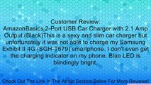 AmazonBasics 2-Port USB Car Charger with 2.1 Amp Total Output (Black) Review