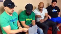 Johny Hendricks traning with Iron Mike Tyson for Lawler fight