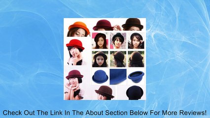 Bigood Women's Warm Wool Trendy Bowler Derby Billycock Cloche Hat Cap Review