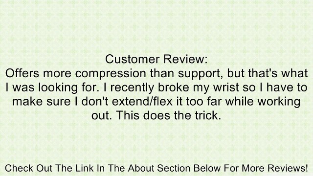 Nike Wrist And Thumb Wrap (Black/Dark Charcoal, One Size) Review