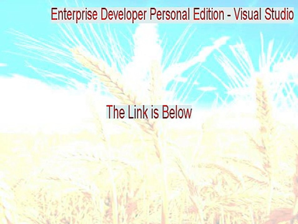 Enterprise Developer Personal Edition - Visual Studio Full Download (Enterprise Developer Personal Edition - Visual Studio 2015)