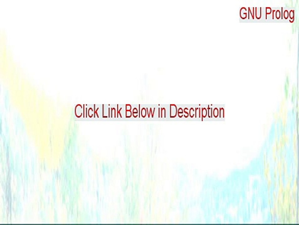 GNU Prolog (32-bit) Keygen (Legit Download 2015)