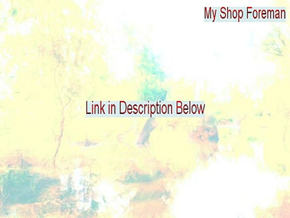 My Shop Foreman Download Free (Free Download 2015)