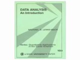 Data Analysis An Introduction (Quantitative Applications in the Social Sciences)