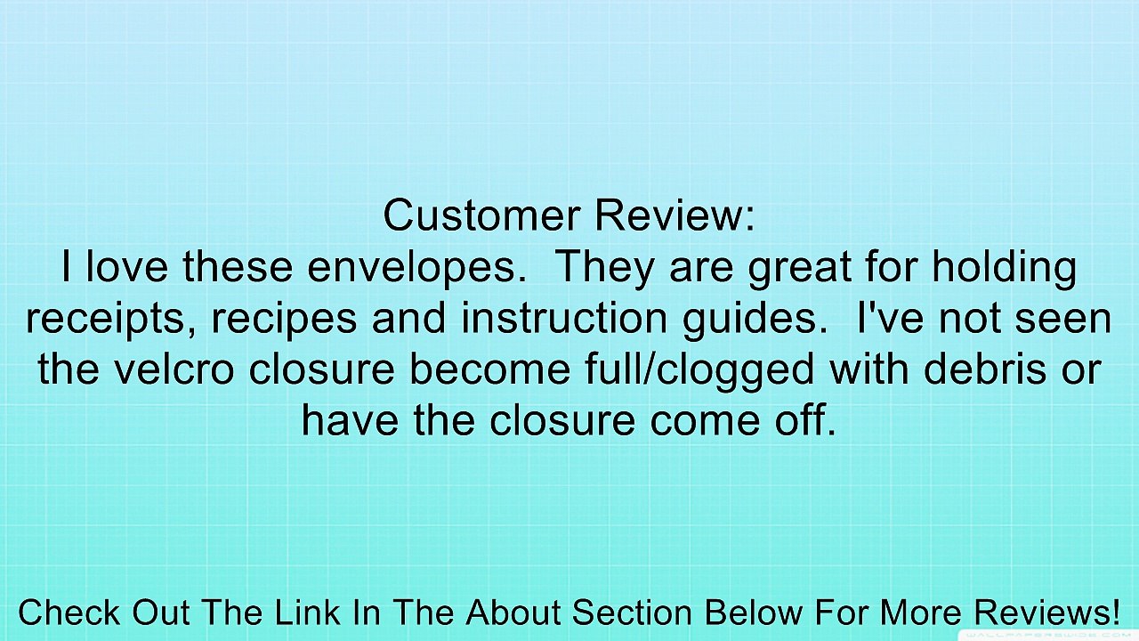 Filexec Poly Envelope, Letter, Side-load, Velcro Closure, 3-Hole Punched, Red (Pack of 12) (50085-17222) Review