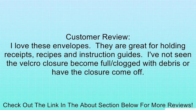 Filexec Poly Envelope, Letter, Side-load, Velcro Closure, 3-Hole Punched, Red (Pack of 12) (50085-17222) Review